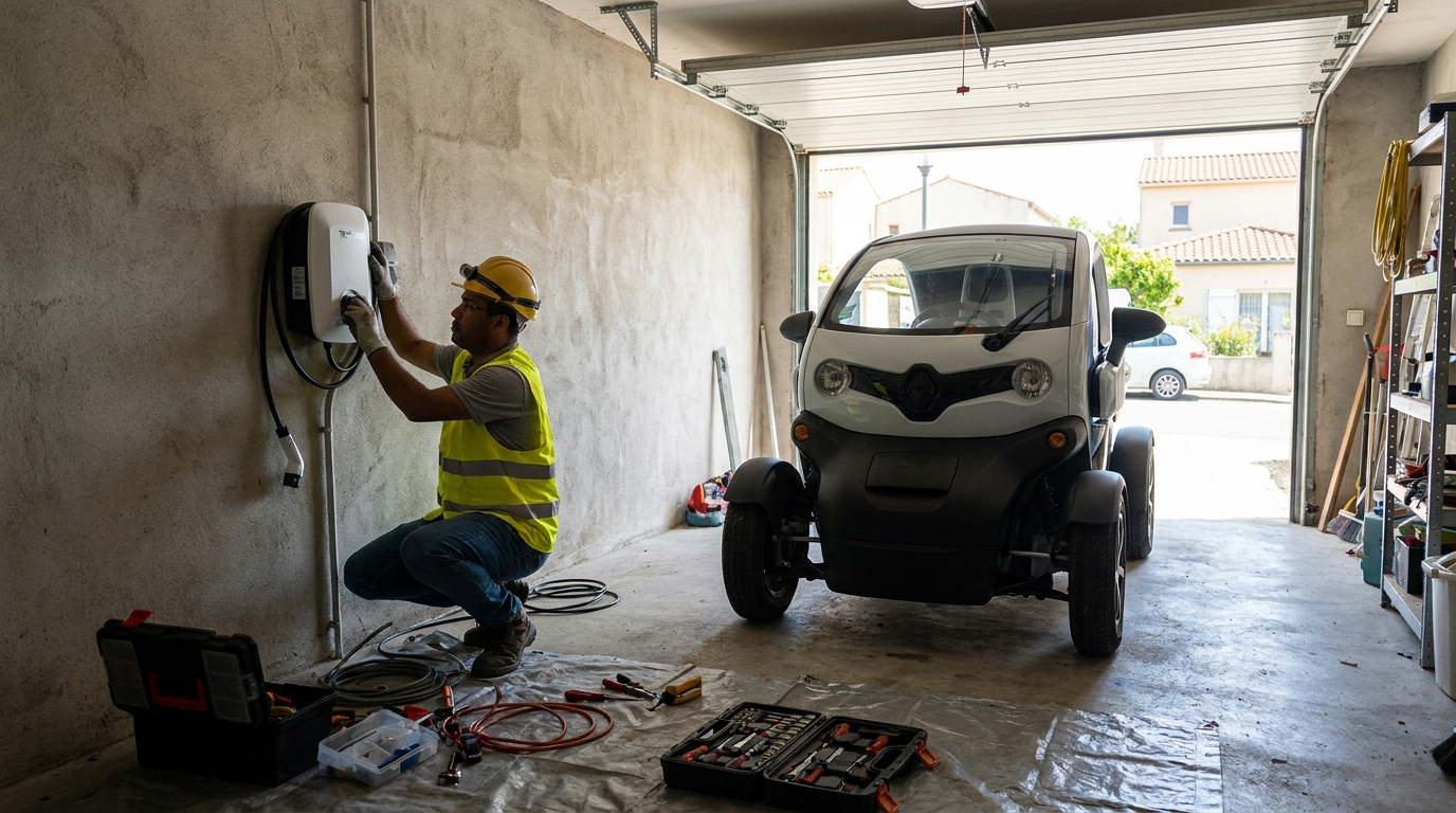 Instalacao de carregador de carro eletrico profissional em Curitiba‑PR
