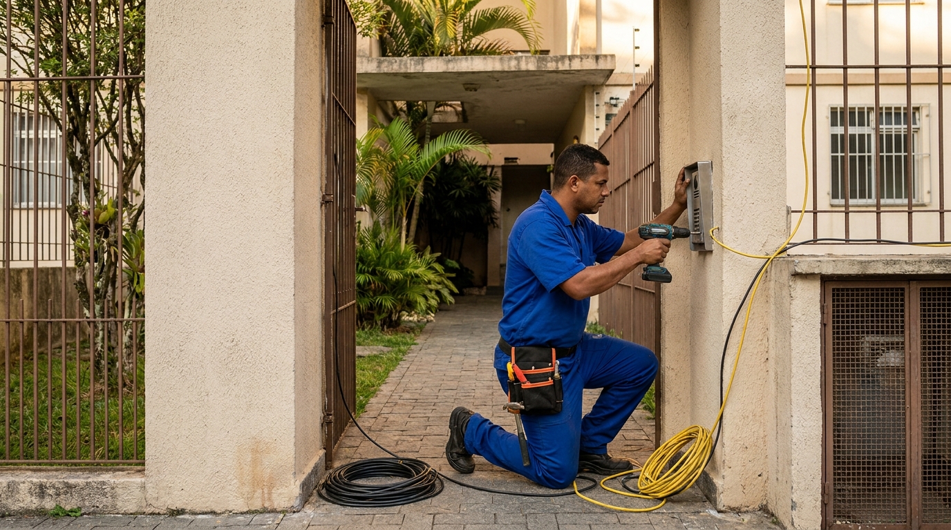 Instalacao de interfone profissional em Curitiba‑PR