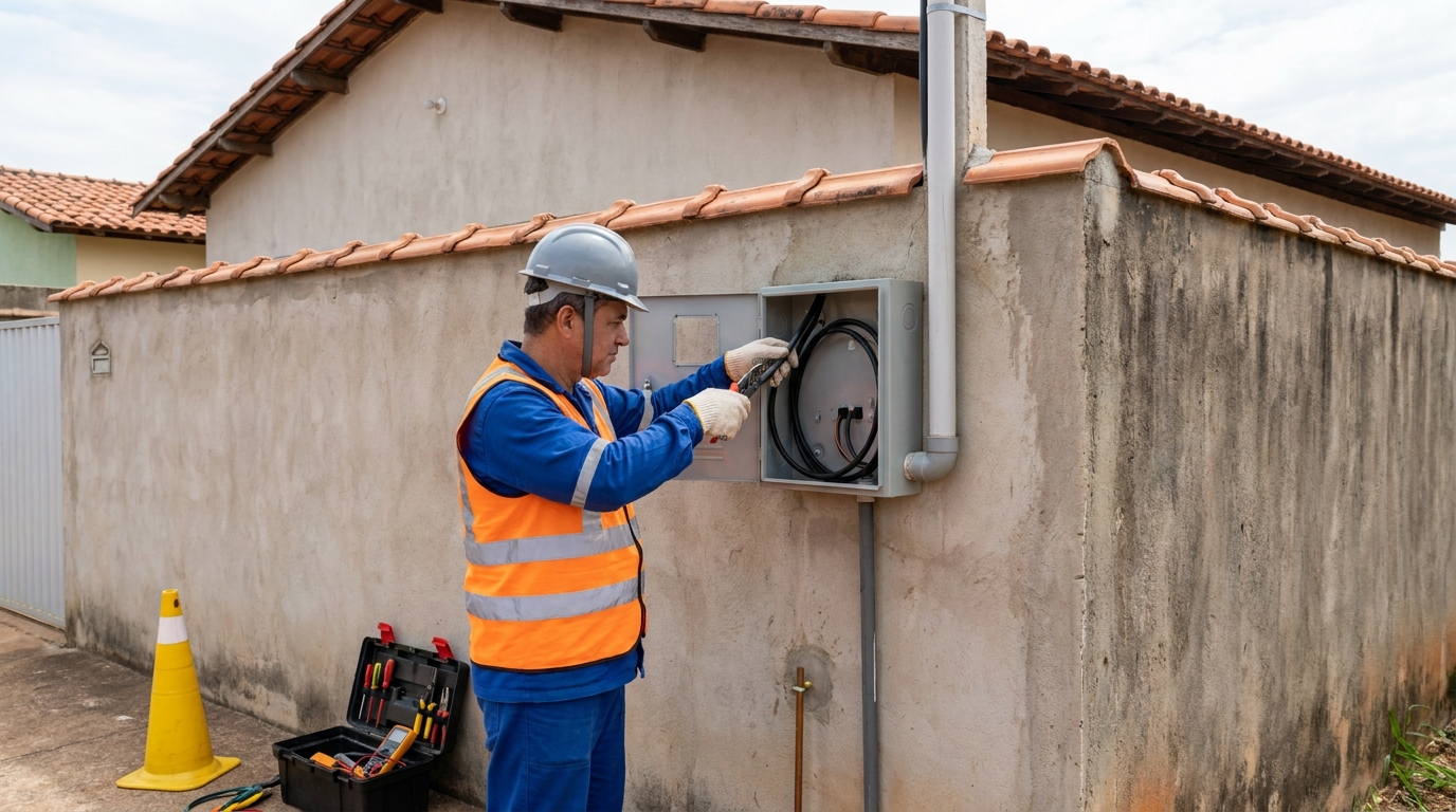 Instalacao de padrao de energia profissional em Curitiba‑PR