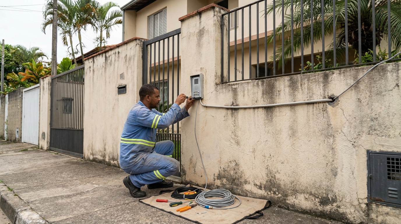 Instalacao de video porteiro em Curitiba‑PR