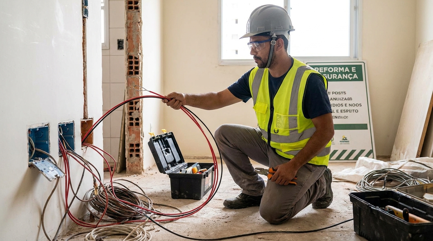 Troca de fiacao eletrica em Curitiba‑PR